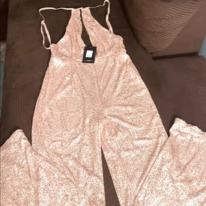 Rose gold Fashion nova jumpsuit